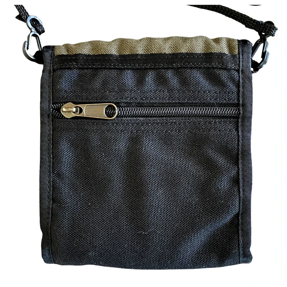 TIMBERLAND Men's Olive Green Canvas Sling Security Waterproof Small Outdoor Bag